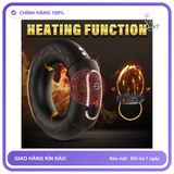 Vòng Rung Đeo Dương Vật Có Nhiệt Cứu Tinh Cho Nam chính hãng - silicone y tế, chất liệu an toàn cho da, dễ vệ sinh - giao hàng che tên kín đáo