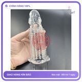 Bao Cao Su Đôn Dên Gai Rung Đầu Có chính hãng - có gai nổi, ôm sát cảm giác thật, chất liệu latex an toàn - giao hàng che tên kín đáo