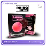 Bao Cao Su Rhino Gold Size Nhỏ 49mm Kèm chính hãng - ôm sát cảm giác thật, chất liệu latex an toàn, hàng nhập khẩu - giao hàng che tên kín đáo