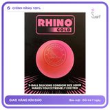 Bao Cao Su Rhino Gold Size Nhỏ 49mm Kèm chính hãng - ôm sát cảm giác thật, chất liệu latex an toàn, hàng nhập khẩu - giao hàng che tên kín đáo