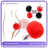 Phích Cắm Hậu Môn Đuôi Thỏ Bằng Inox Siêu Dễ Thương chính hãng - chất liệu an toàn cho da, dễ vệ sinh, êm ái khi dùng - giao hàng che tên kín đáo