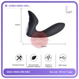 Dụng Cụ Kích Thích Hậu Môn Có Rung Điều chính hãng - điều khiển từ xa, silicone y tế, chất liệu an toàn cho da - giao hàng che tên kín đáo