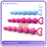 Chuỗi Hạt Trái Tim Kích Thích Hậu Môn Sướng Phê Tê Tái chính hãng - sạc USB, silicone cao cấp, chất liệu an toàn cho da - giao hàng che tên kín đáo