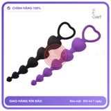 Chuỗi Hạt Trái Tim Kích Thích Hậu Môn Sướng Phê Tê Tái chính hãng - sạc USB, silicone cao cấp, chất liệu an toàn cho da - giao hàng che tên kín đáo