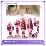 Phích Cắm Hậu Môn Bằng Thủy Tinh Siêu Cute chính hãng - silicone mềm mại, chất liệu an toàn cho da, dễ vệ sinh - giao hàng che tên kín đáo