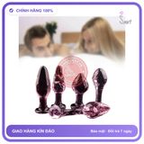 Phích Cắm Hậu Môn Bằng Thủy Tinh Siêu Cute chính hãng - silicone mềm mại, chất liệu an toàn cho da, dễ vệ sinh - giao hàng che tên kín đáo