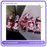 Phích Cắm Hậu Môn Bằng Thủy Tinh Siêu Cute chính hãng - silicone mềm mại, chất liệu an toàn cho da, dễ vệ sinh - giao hàng che tên kín đáo