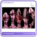 Phích Cắm Hậu Môn Bằng Thủy Tinh Siêu Cute chính hãng - silicone mềm mại, chất liệu an toàn cho da, dễ vệ sinh - giao hàng che tên kín đáo