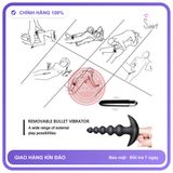 Máy Rung Hậu Môn Dạng Hạt Cầm Tay 16 Chế Độ chính hãng - 16 chế độ rung, chống nước, silicone mềm mại - giao hàng che tên kín đáo
