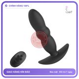 Dụng Cụ Massage Hậu Môn rung nhấp chuyển động đẩy tới và lui Cực Phê chính hãng - 3 chế độ rung, sạc usb, điều khiển từ xa - giao hàng che tên kín đáo
