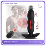 Dụng Cụ Massage Hậu Môn rung nhấp chuyển động đẩy tới và lui Cực Phê chính hãng - 3 chế độ rung, sạc usb, điều khiển từ xa - giao hàng che tên kín đáo