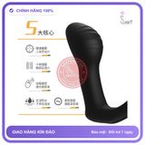 Dụng Cụ Kích Thích Hậu Môn Kèm Cock Rings chính hãng - 10 chế độ rung, điều khiển từ xa, silicone mềm mại - giao hàng che tên kín đáo