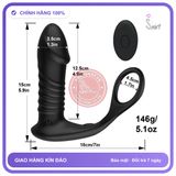 Dụng Cụ Kích Thích Hậu Môn Fighter 10 Chế Độ Rung Và 3 Chế Độ Thụt Siêu Phê chính hãng - sạc usb, điều khiển từ xa, rung nhấp chuyển động đẩy tới và lui tự động - giao hàng che tên kín đáo