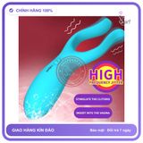 Máy Rung 2 Râu Leten Khiến Bao Cặp Đôi Sung Sướng chính hãng - 3 tốc độ rung, sạc từ tính, chống nước - giao hàng che tên kín đáo
