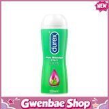 Durex 2in1 - Gel massage nha đam chai 200ml