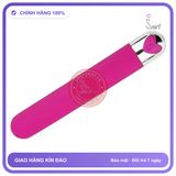 Que Rung Silicon Đơn Giản Nút Bấm Hình Trái Tim chính hãng - 10 chế độ rung, sạc usb, chống nước - giao hàng che tên kín đáo