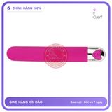 Que Rung Silicon Đơn Giản Nút Bấm Hình Trái Tim chính hãng - 10 chế độ rung, sạc usb, chống nước - giao hàng che tên kín đáo