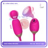 Trứng Rung Điểm G Vivian Kết Hợp Thổi Bú Âm Đạo chính hãng - sạc usb, silicone mềm mại, chất liệu an toàn cho da - giao hàng che tên kín đáo