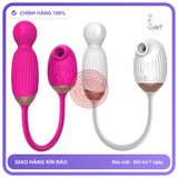 Trứng Rung Điểm G Vivian Kết Hợp Thổi Bú Âm Đạo chính hãng - sạc usb, silicone mềm mại, chất liệu an toàn cho da - giao hàng che tên kín đáo