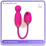Trứng Rung Điểm G Vivian Kết Hợp Thổi Bú Âm Đạo chính hãng - sạc usb, silicone mềm mại, chất liệu an toàn cho da - giao hàng che tên kín đáo