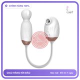 Trứng Rung Điểm G Vivian Kết Hợp Thổi Bú Âm Đạo chính hãng - sạc usb, silicone mềm mại, chất liệu an toàn cho da - giao hàng che tên kín đáo
