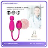 Trứng Rung Điểm G Vivian Kết Hợp Thổi Bú Âm Đạo chính hãng - sạc usb, silicone mềm mại, chất liệu an toàn cho da - giao hàng che tên kín đáo