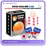 Bao Cao Su Bi Lớn 1 cm Super Gold chính hãng - siêu mỏng, hỗ trợ kéo dài, ôm sát cảm giác thật - giao hàng che tên kín đáo