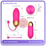 Trứng Rung Yeain USB “ ” Là Lên Đỉnh chính hãng - 10 chế độ rung, sạc USB, chống nước - giao hàng che tên kín đáo