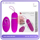 Trứng Rung Tình Yêu Siêu Đỉnh - Pretty Love Dawn chính hãng - 12 chế độ rung, điều khiển từ xa, silicone mềm mại - giao hàng che tên kín đáo