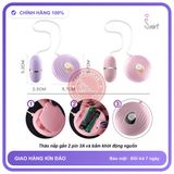 Trứng Rung Mini Hình Vỏ Sò Kích Sướng Hoàn chính hãng - 7 chế độ rung, sạc USB, điều khiển từ xa - giao hàng che tên kín đáo