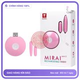 Trứng Rung Tình Yêu Galaku Mirai Mini 2 Rung Siêu Mạnh chính hãng - 20 tốc độ rung, sạc USB, chất liệu an toàn cho da - giao hàng che tên kín đáo