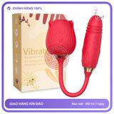 Trứng Rung Hình Bông Hồng Với 10 Chế Độ Rung Mút chính hãng - sạc USB, chống nước, silicone mềm mại - giao hàng che tên kín đáo