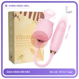 Trứng Rung Hình Bông Hồng Với 10 Chế Độ Rung Mút chính hãng - sạc USB, chống nước, silicone mềm mại - giao hàng che tên kín đáo