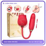Trứng Rung Hình Bông Hồng Với 10 Chế Độ Rung Mút chính hãng - sạc USB, chống nước, silicone mềm mại - giao hàng che tên kín đáo