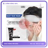 Sữa Rửa Mặt Daily Face Wash Than Gỗ Sồi Ngừa Mụn Ẩn 100ml chính hãng - sạc USB, chất liệu an toàn cho da, dễ vệ sinh - giao hàng che tên kín đáo