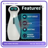 Âm Đạo Giả Cute Robot Bú Hút Co Thắt Tự Động chính hãng - 10 chế độ rung, sạc usb, rung nhấp chuyển động đẩy tới và lui tự động - giao hàng che tên kín đáo