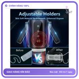 Cốc Cầm Tay Both Hand Rung và chính hãng - 3 chế độ rung, sạc usb, silicone mềm mại - giao hàng che tên kín đáo