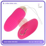 Trứng Rung Remote Control Vibrating Egg Điều Khiển Từ Xa chính hãng - chất liệu an toàn cho da, dễ vệ sinh, êm ái khi dùng - giao hàng che tên kín đáo