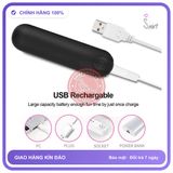 Trứng Rung Hình Viên Đạn Siêu Mạnh Điều Khiển Từ Xa chính hãng - 10 chế độ rung, sạc USB, silicone y tế - giao hàng che tên kín đáo