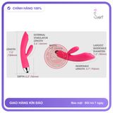 Svakom Trysta Dương Vật Giả Hai Nhánh Rung chính hãng - 7 chế độ rung, silicone cao cấp, chất liệu an toàn cho da - giao hàng che tên kín đáo