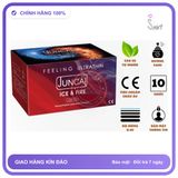 Bao Cao Su Juncai Ice Fire Siêu Mỏng Hộp 10 Chiếc chính hãng - nhiều gel bôi trơn, hộp 10 cái, có hương thơm - giao hàng che tên kín đáo