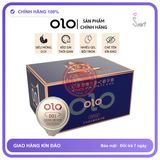 Bao Cao Su OLO 0.01 Xanh - Siêu Mỏng, Hộp 10 Cái chính hãng - hỗ trợ kéo dài, có hương thơm, ôm sát cảm giác thật - giao hàng che tên kín đáo