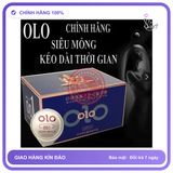 Bao Cao Su OLO 0.01 Xanh - Siêu Mỏng, Hộp 10 Cái chính hãng - hỗ trợ kéo dài, có hương thơm, ôm sát cảm giác thật - giao hàng che tên kín đáo