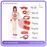 Đồ Chơi BDSM 50 Sắc Thái 10 Món chính hãng - chất vải mềm mát, đường may tỉ mỉ, tôn dáng quyến rũ - giao hàng che tên kín đáo