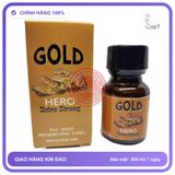 Pooper Gold Hero 10ml Chính Hãng Mỹ - chai 10ml, hàng chuẩn nhập khẩu, nắp kín không bay hơi - giao hàng che tên kín đáo