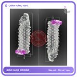 Bao Cao Su Đôn Dên Rung Đầu Rồng chính hãng - có gai nổi, hỗ trợ kéo dài, ôm sát cảm giác thật - giao hàng che tên kín đáo