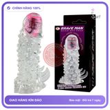 Bao Cao Su Đôn Dên Brave Man Bi Rung Đầu Siêu Kích Thích chính hãng - có gai nổi, hộp 1 cái, hỗ trợ kéo dài - giao hàng che tên kín đáo