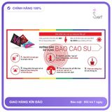 Bao Cao Su Strast - Điểm Nổi, Hương Dâu Hộp 72 cái chính hãng - siêu mỏng, có gai nổi, có hương thơm - giao hàng che tên kín đáo