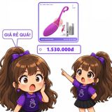 Trứng Rung Điều Khiển Từ Xa Bằng Điện Thoại IRENA chính hãng - 10 chế độ rung, sạc USB, điều khiển qua app - giao hàng che tên kín đáo