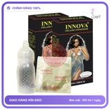 Bao Cao Su Innova Đen – Kéo Dài Thời chính hãng - có gai nổi, hộp 12 cái, hỗ trợ kéo dài - giao hàng che tên kín đáo